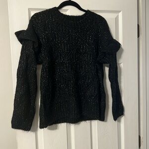 Black and sliver sweater